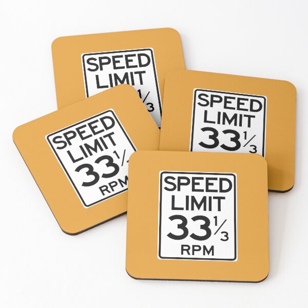 Item preview, 33 1/3 RPM Speed Limit Sign Vinyl Record Music designed and sold by WibbleDesign.