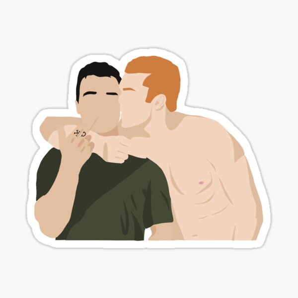 Ian et Mickey Gallavich Kiss Sticker