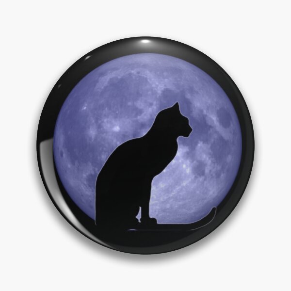 Item preview, Black Cat Blue moon designed and sold by Vicki Field.