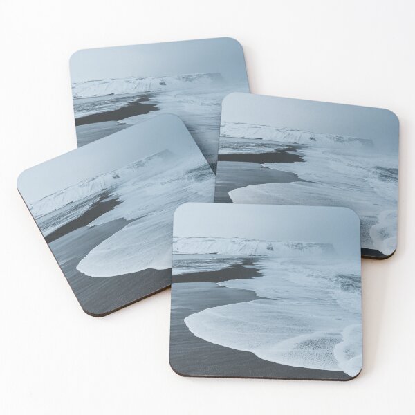Item preview, Aerial view of Black Sand Beach (Reynisfjara Beach) in Vík í Mýrdal (Vik), Iceland just before sunset  designed and sold by michieldros.