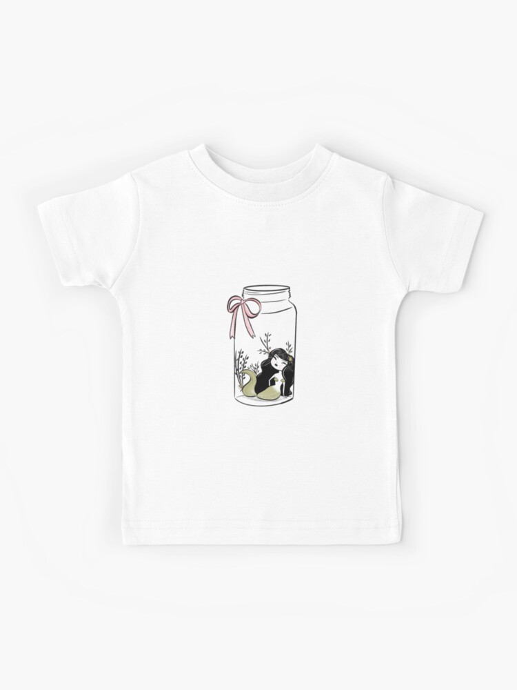 Mermaid In A Jar Kids T Shirt By Paulajaccard Redbubble - camp half blood tee from percy jackson roblox