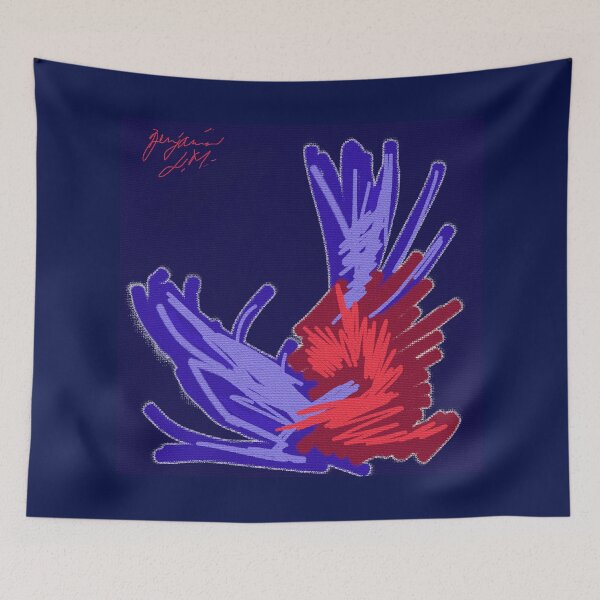 Item preview, # 1 rojo azul designed and sold by Benjamin L.M..