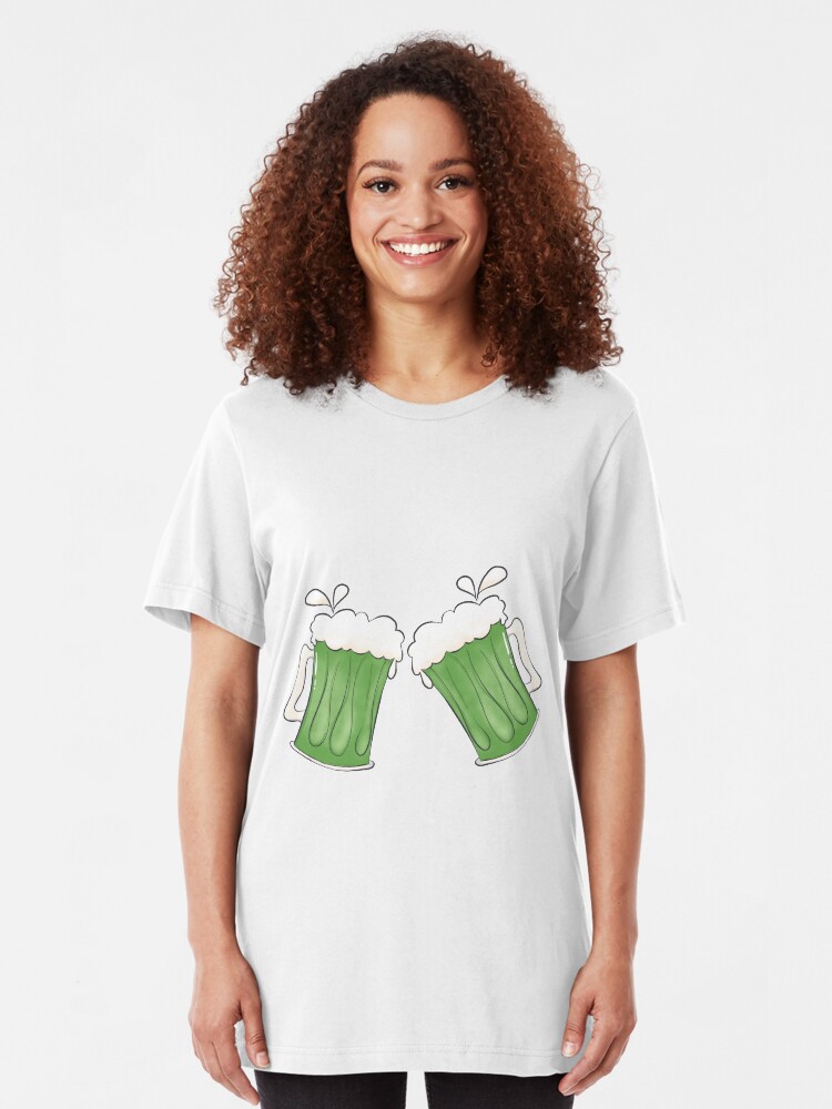 Alternate view of Saint Patties Day Beer Slim Fit T-Shirt