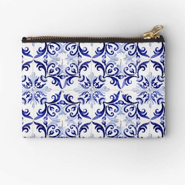 tiles pattern VI - Azulejos, Portuguese tiles Zipper Pouch