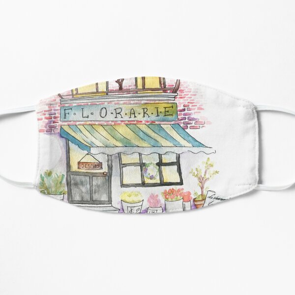 'Florarie' The Florist Shop in Romania Flat Mask