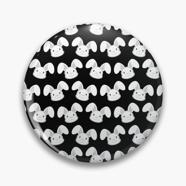Item preview, Black White Cute Bunny Head Pattern designed and sold by sigdesign.