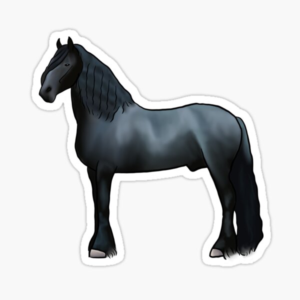 Item preview, Friesian Horse designed and sold by Lilystreet.