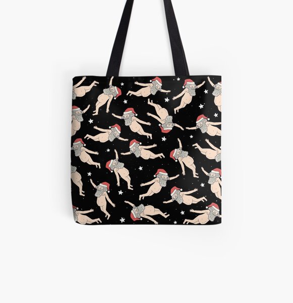 Ruben Floating Santa pattern - Rick and Morty All Over Print Tote Bag
