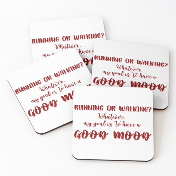 Item preview, Running or Walking To Have A Good Mood Merch designed and sold by RunningNCoffee.