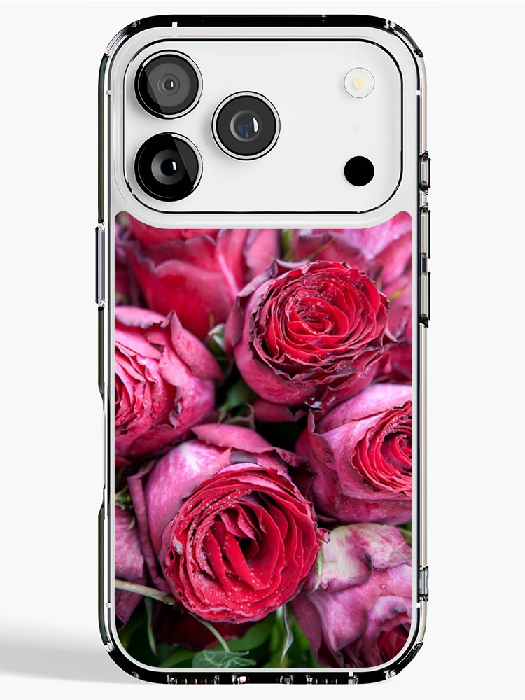 Aperçu 1 sur 5. Coque iPhone avec l'œuvre Brides Bouquet de Roses Rouges créée et vendue par ElvaE.