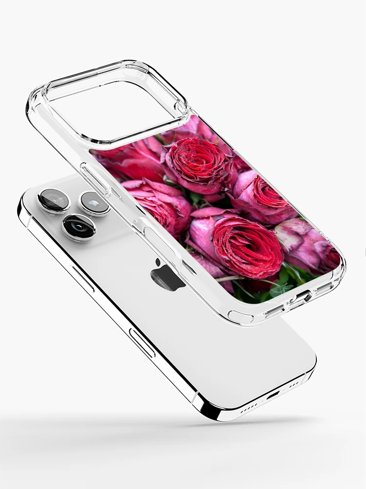 Aperçu 2 sur 5. Coque iPhone avec l'œuvre Brides Bouquet de Roses Rouges créée et vendue par ElvaE.