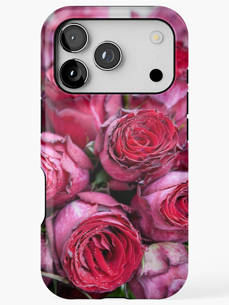 Aperçu 1 sur 4. Coque iPhone avec l'œuvre Brides Bouquet de Roses Rouges créée et vendue par ElvaE.