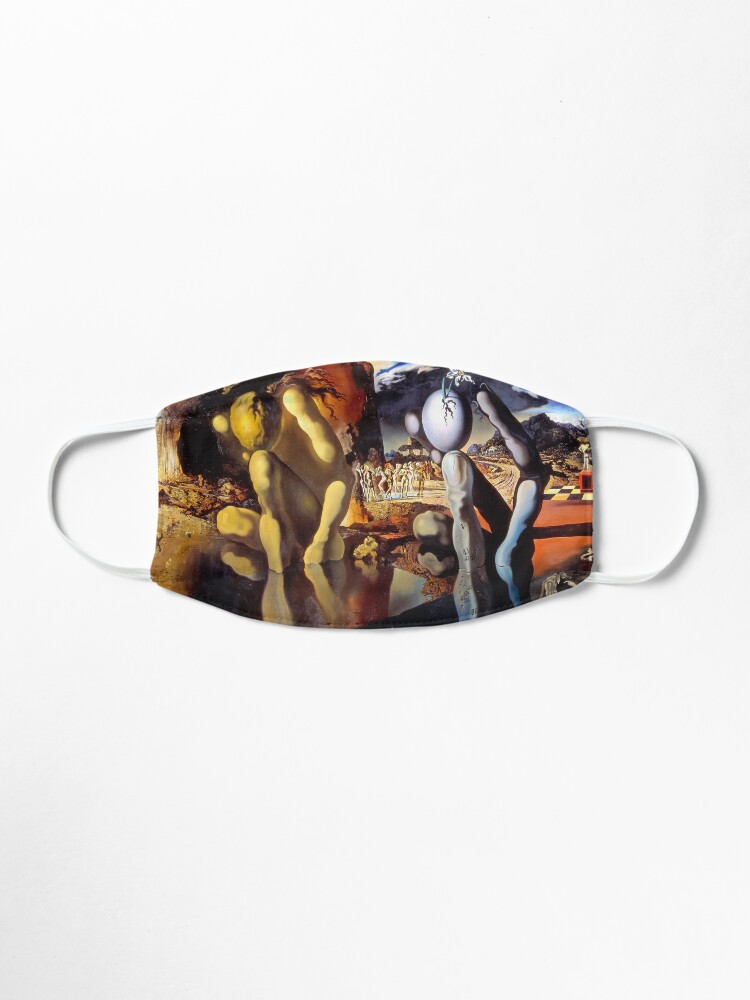 Alternate view of Salvador Dali Metamorphosis of Narcissus 1937 Artwork for Wall Art, Prints, Posters, Tshirts, Men, Women, Kids Mask