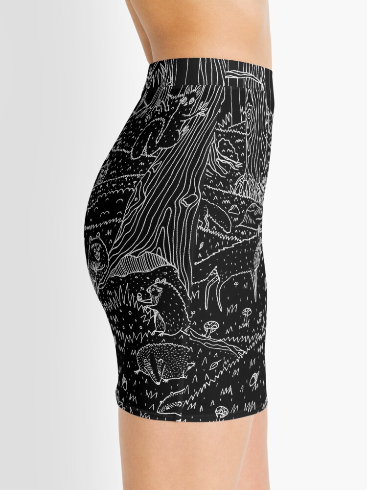 Alternate view of Nocturnal Animals of the Forest Mini Skirt
