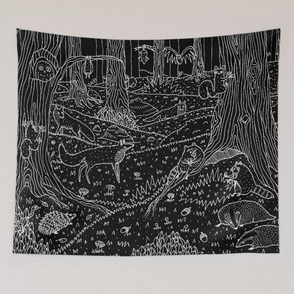 Item preview, Nocturnal Animals of the Forest designed and sold by SophieCorrigan.