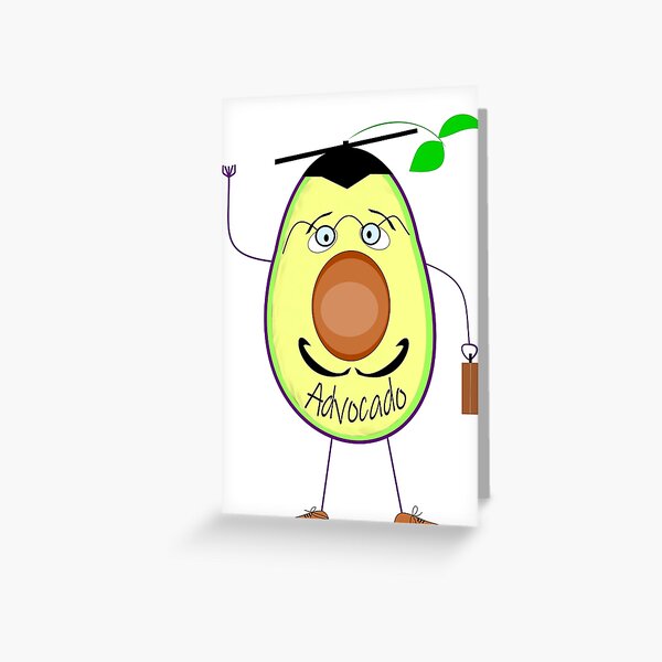Advocado, Avocado, Geschenk, Geschenkidee Grußkarte