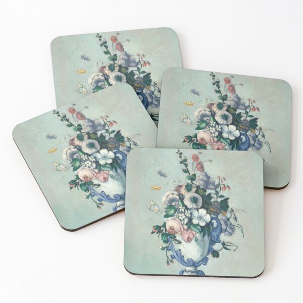 Item preview, Paul Cézanne - Flowers in a Rococo Vase - Fleurs dans un Vase Rococo designed and sold by ArtExpression.