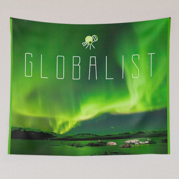 Item preview, Globalist, aurora borealis. Tell the flat earth retards, nationalists and climate deniers, that they are wrong. designed and sold by PrintPit.