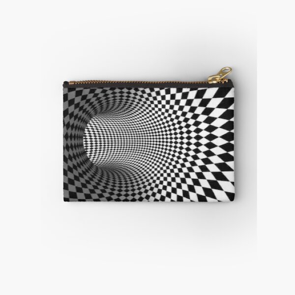 Item preview, Black and white checkered optical illusion designed and sold by philippe souvy.