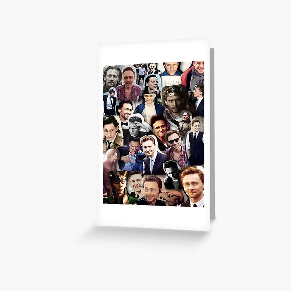 Tom Hiddleston collage Greeting Card