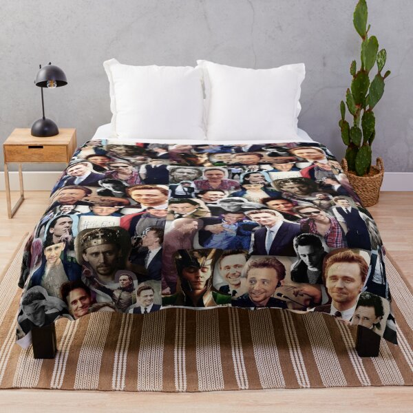 Tom Hiddleston Collage Fleecedecke