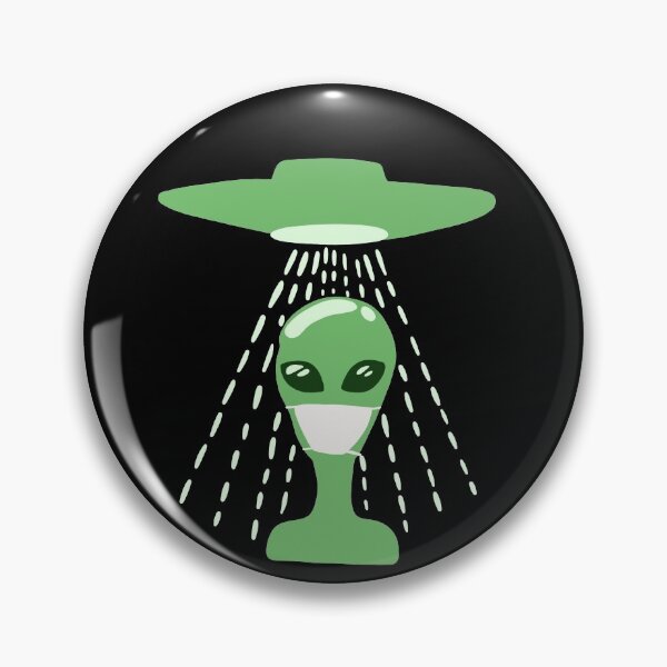 Item preview, Alien In Face Mask - Social Distancing Quarantine Drawing designed and sold by isstgeschichte.