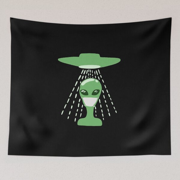 Item preview, Alien In Face Mask - Social Distancing Quarantine Drawing designed and sold by isstgeschichte.
