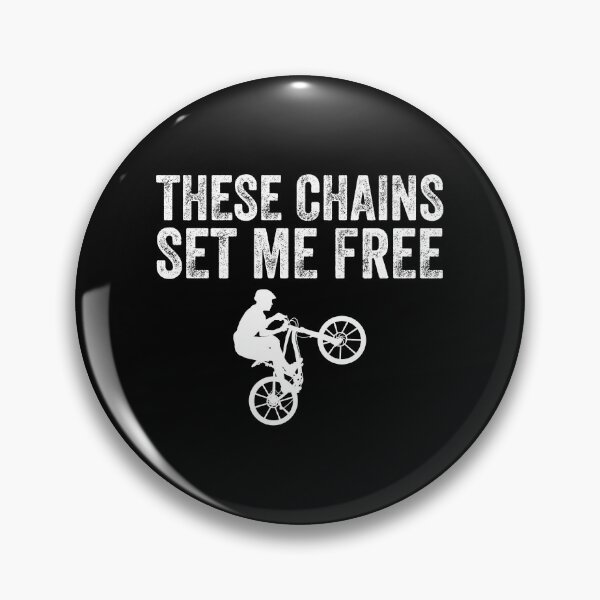 Item preview, Mountain Bike Humor - These Chains Set Me Free! designed and sold by EstelleStar.