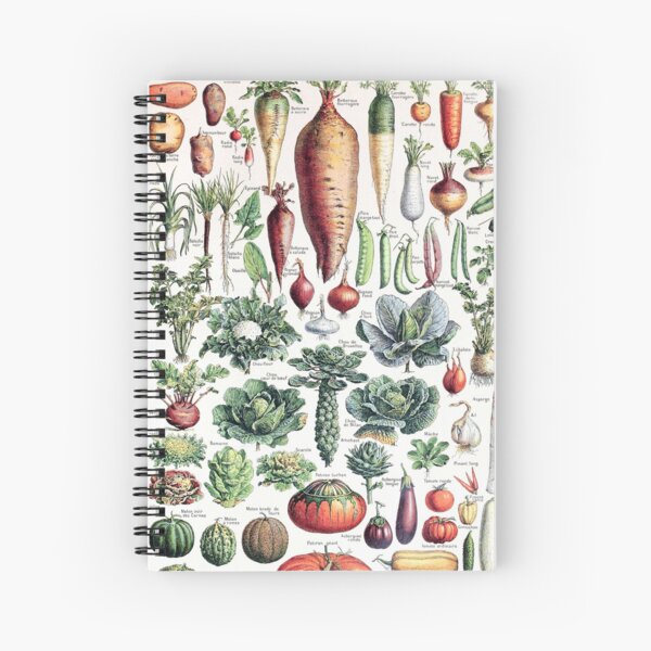 Adolphe Millot - Légumes pour tous - French vintage poster Spiral Notebook