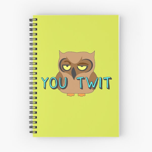 Item preview, You Twit Grumpy Owl Cartoon Funny designed and sold by WibbleDesign.