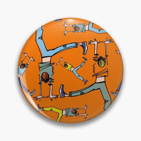 Item preview, Upside down pattern in orange designed and sold by Irina Ivanova.