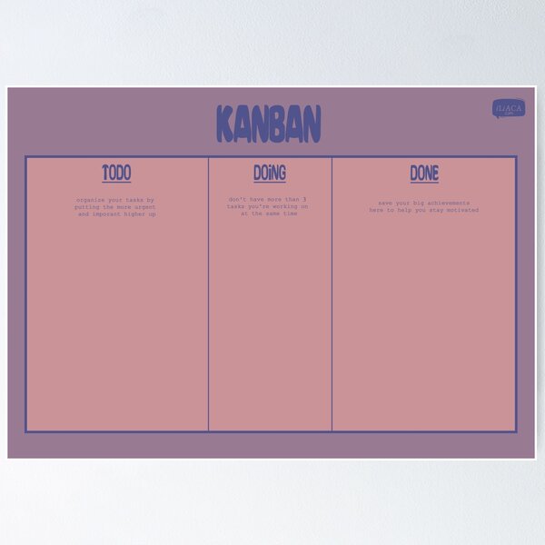 Artikel-Vorschau von Kanban Board in Pink, designt und verkauft von Peter Hertzberg.