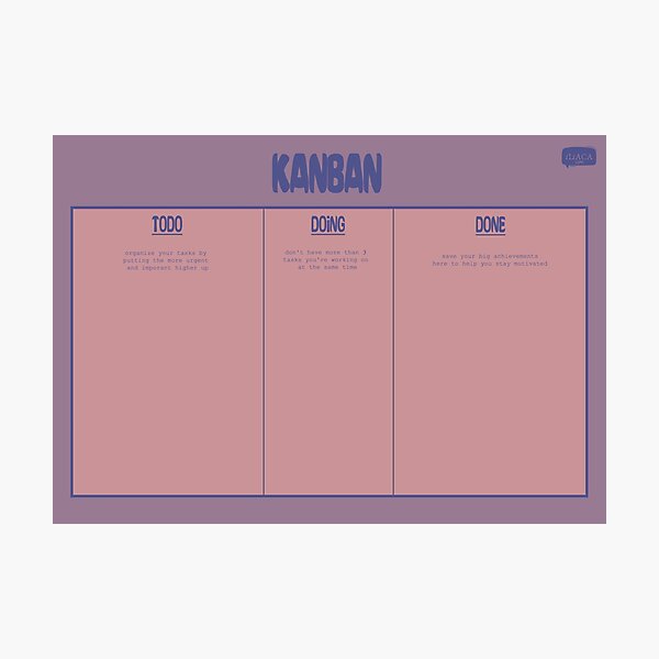 Artikel-Vorschau von Kanban Board in Pink, designt und verkauft von Peter Hertzberg.
