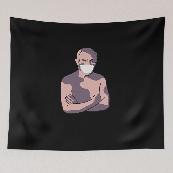 Item preview, Painter In Face Mask - Social Distancing Quarantine Drawing designed and sold by isstgeschichte.