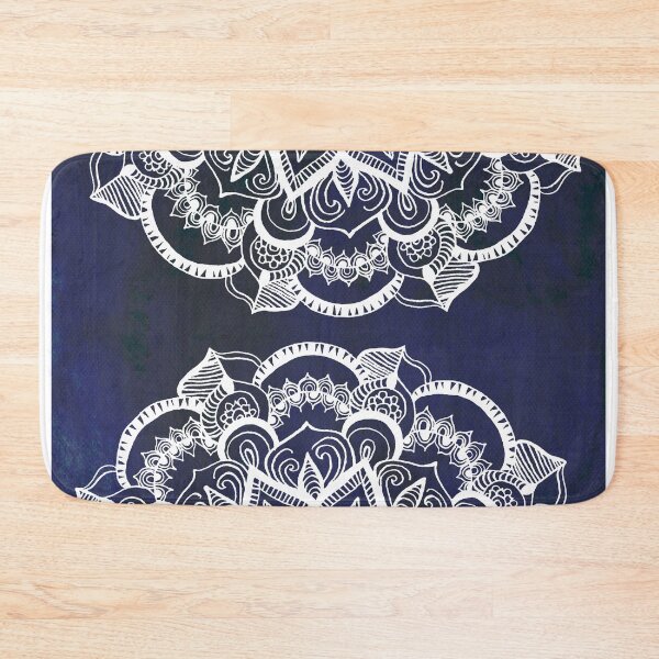 Item preview, White Feather Mandala on Navy designed and sold by Tangerine-Tane.