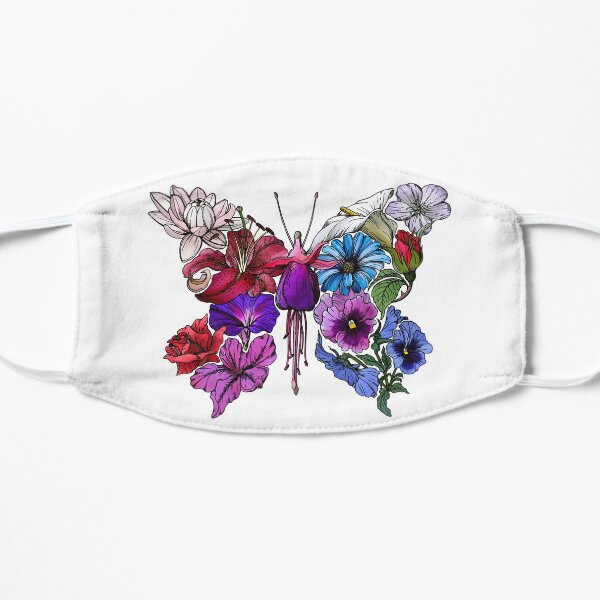 "ButterFlowers" colors/colours Flat Mask
