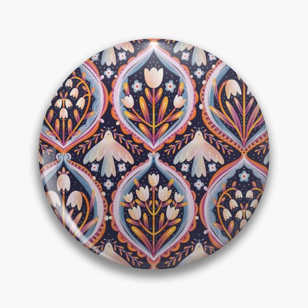 Item preview, Modern floral ornament pattern designed and sold by stolenpencil.