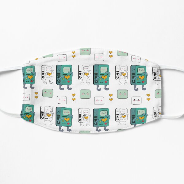 BMO Blush Heart Sticker Pack Flat Mask