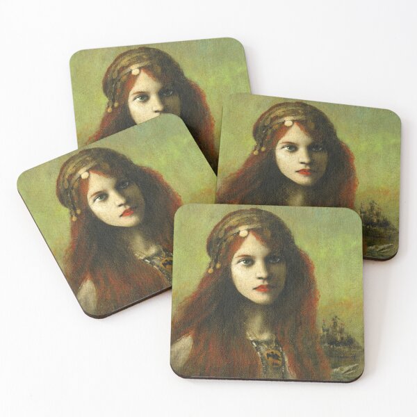 Item preview, The Celt (Pre-raphaelite Redhead) designed and sold by mictomart.