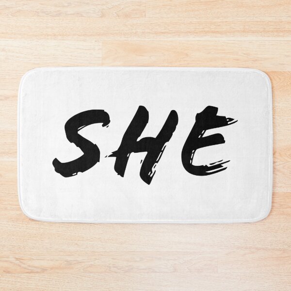 Item preview, SHE pronoun brush style obvious hint designed and sold by Cato Woodward.