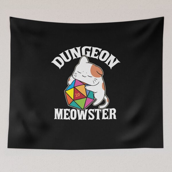 Item preview, Dungeon Meowster Nerdy D20 Kitten Cat designed and sold by daviddavies554.