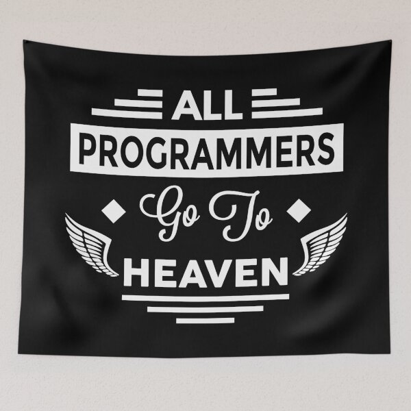 Item preview, All Programmers Go to Heaven designed and sold by TheArtism.
