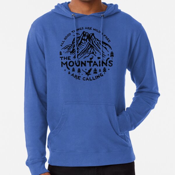 Mountains are Calling Lightweight Hoodie