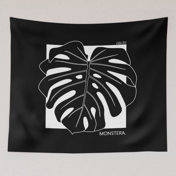 Item preview, Monstera deliciosa "planta de queso suizo" (blanco) designed and sold by Celsii.