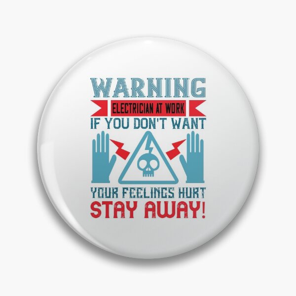 Item preview, Electrician Warning designed and sold by MonkeyBusinessC.