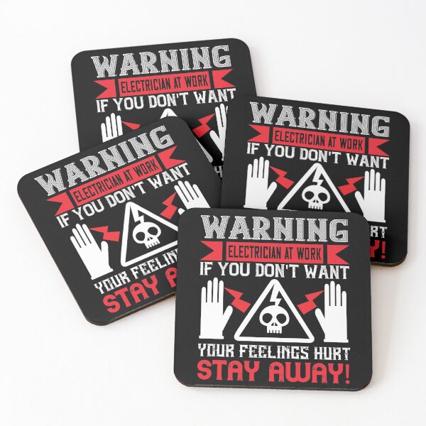 Item preview, Electrician Warning designed and sold by MonkeyBusinessC.