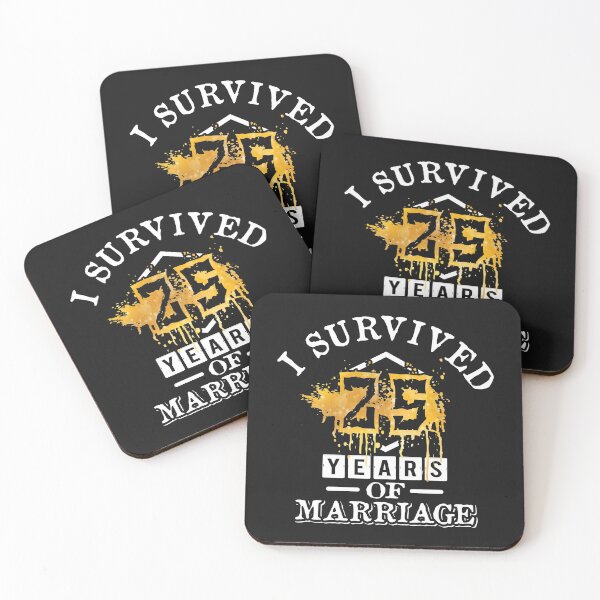 Item preview, I survived 25 years of marriage! designed and sold by Cutebutfunny.