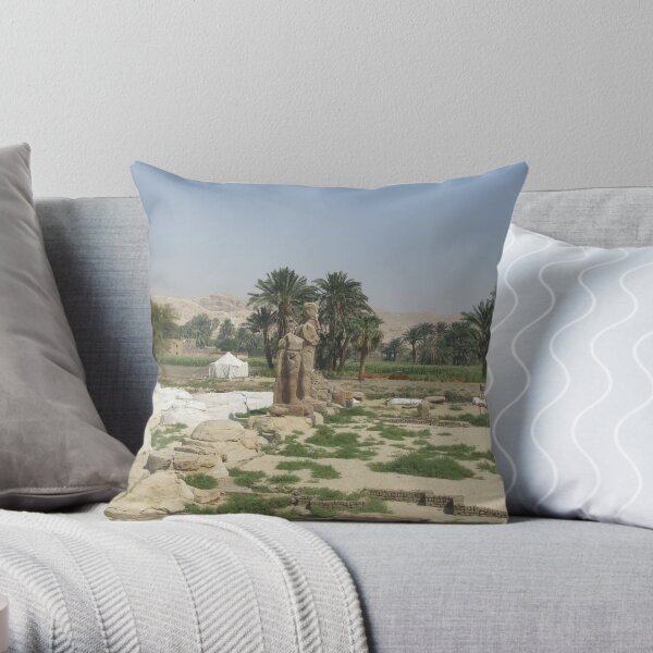 The Mortuary Temple of Amenhotep III, no. 3 Throw Pillow