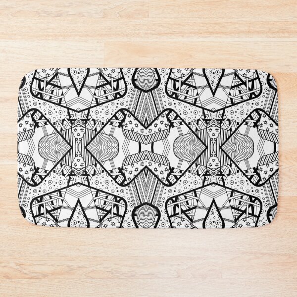 Item preview, Miniature Aussie Tangle 12 Pattern in Black Alternate Options designed and sold by Heatherian.