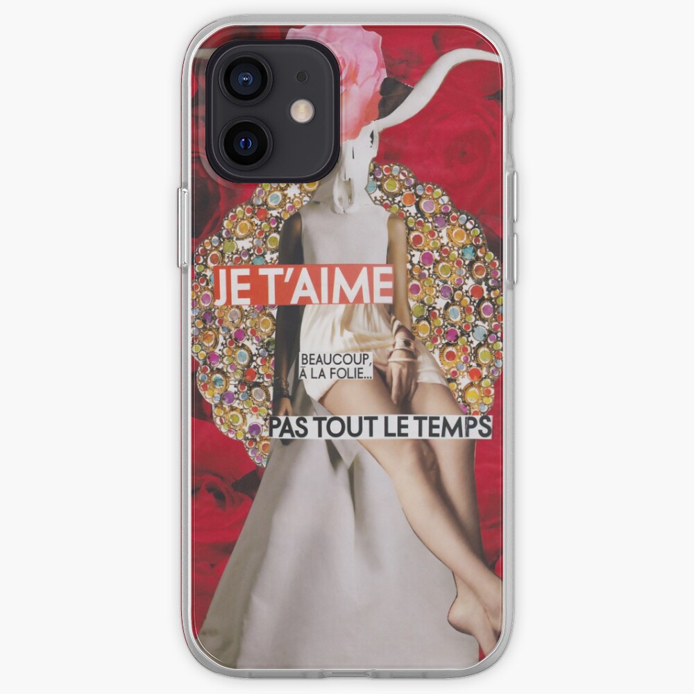 Coque iPhone « Je t'aime, beaucoup, à la folie... Pas tout le temps»